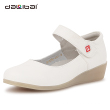 new style popular leather nurse high heel safety shoes